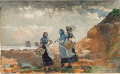 Three Fisher Girls by Winslow Homer